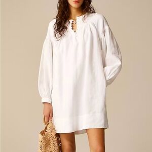 J. Crew NWT Gathered Popover Linen Dress